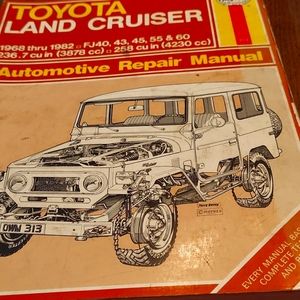 TOYOTA LAND CRUICER manual.